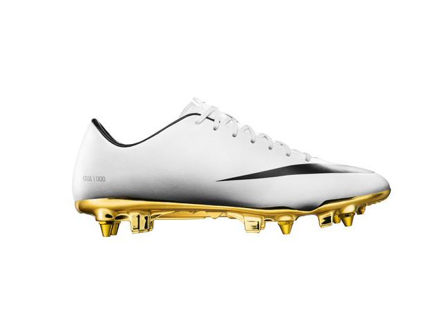 nike mercurial vapor white and gold
