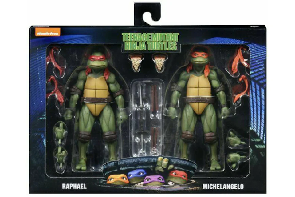 Nickelodeon TMNT 1990 Movie 7” Scale 2-Packs Sets (Raphael & Michelangelo) Action Figure