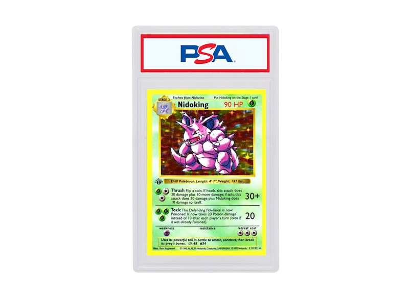 Pokemon outlet first edition holo shadowless Nidoking