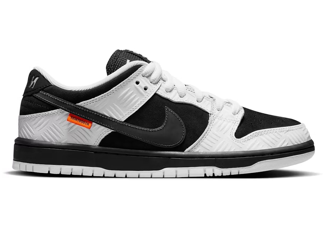 Pre-owned Nike Sb Dunk Low Tightbooth In White/black-safety Orange