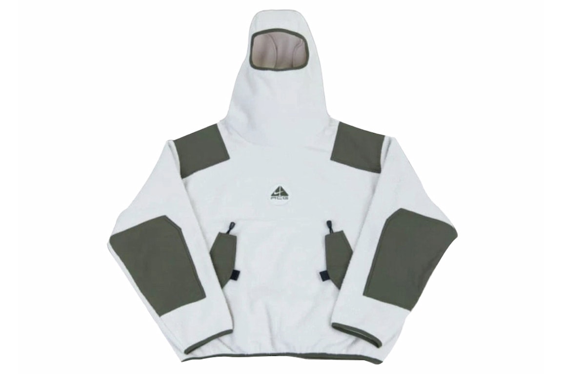 Pre-owned Nike Acg Balaclava Retro Fleece Pullover Jacket (asia Sizing) Light Bone/khaki