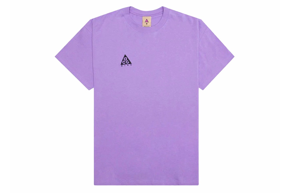 Pre-owned Nike Acg Logo T-shirt Purple