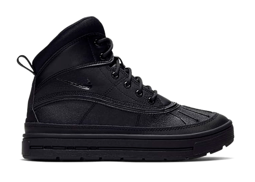 Pre-owned Nike Acg Woodside 2 High Triple Black (gs) In Black/black/black