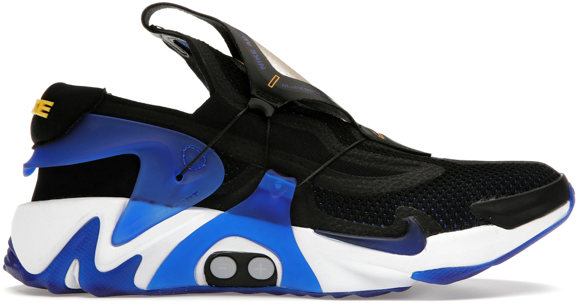 por qué acento Omitir Nike Adapt Huarache Black Racer Blue (US Charger) Men's - BV6397-002 - US