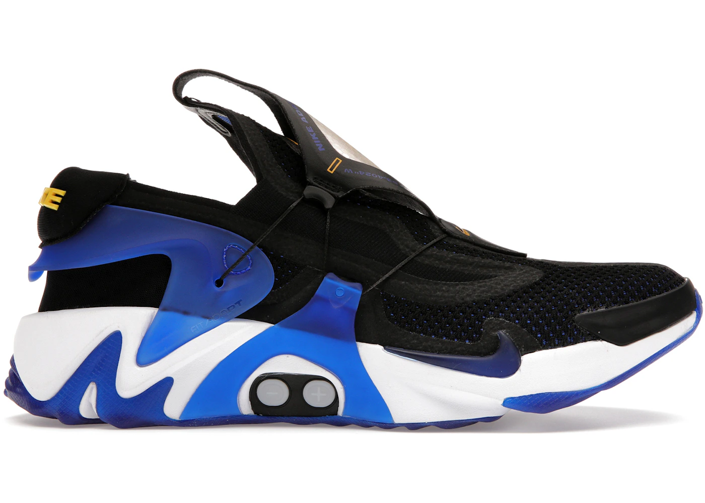 Nike Adapt Huarache Black Racer Blue (US Charger) Men's BV6397