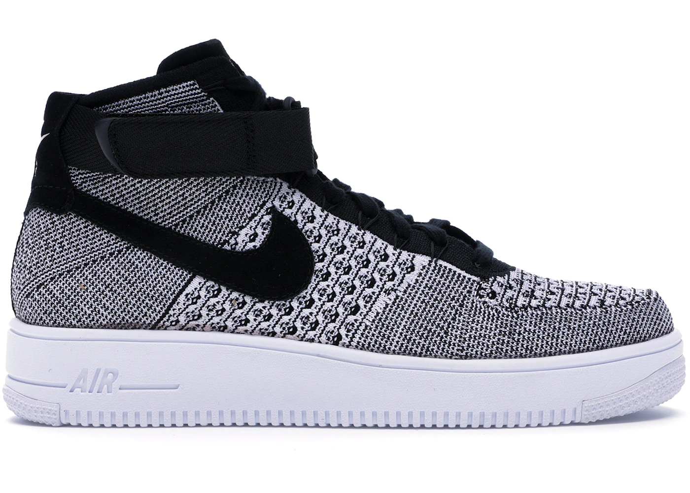 Nike Af1 Ultra Flyknit Mid Black/Black-White Men's - 817420-005 - US