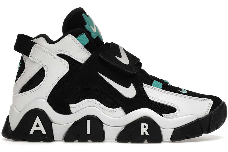 Nike air barrage low black and white Clearance