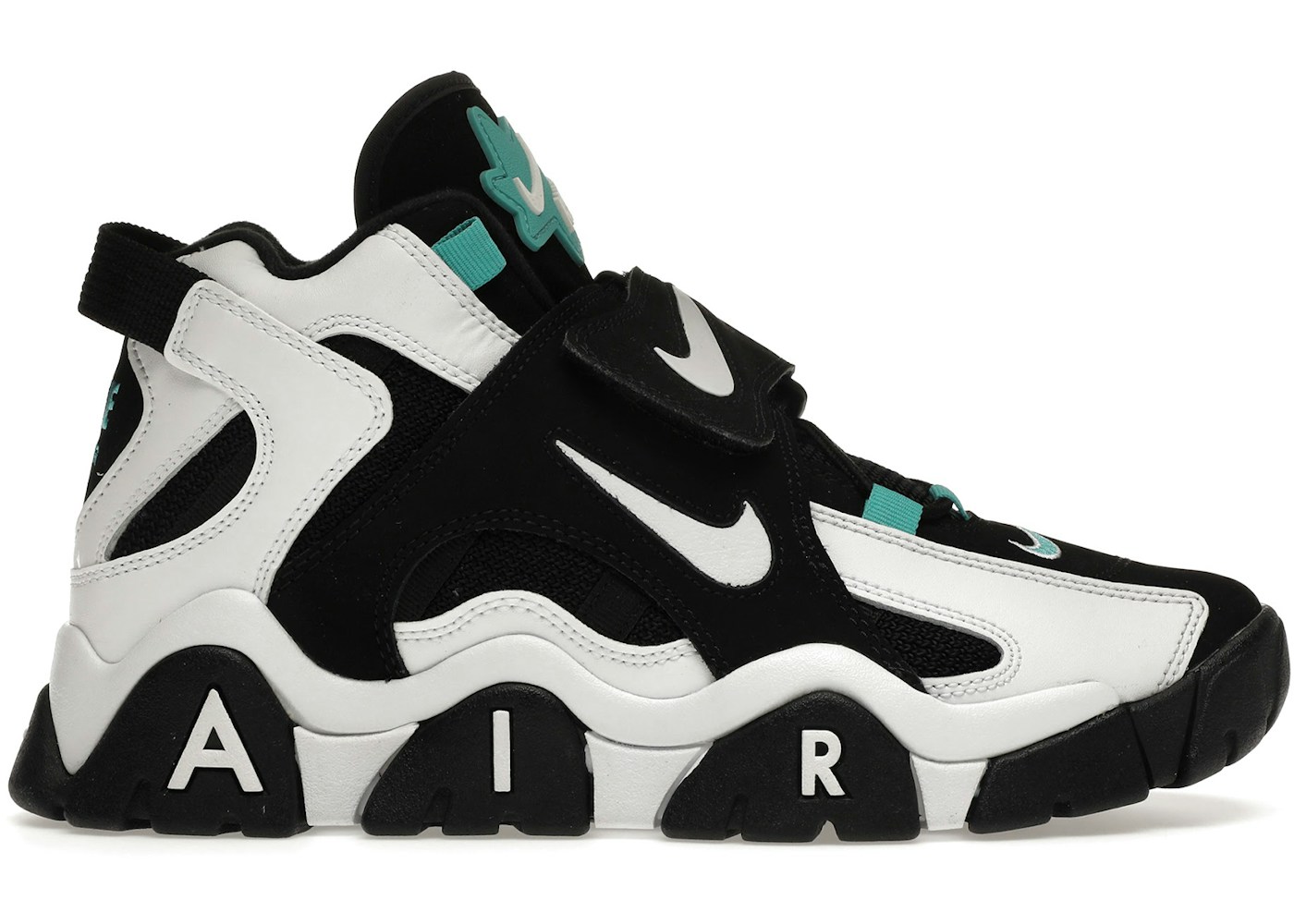 Nike Air Barrage Mid Black White Cabana At7847 001 Nike Air Barrage Mid Black White Cabana At7847 001