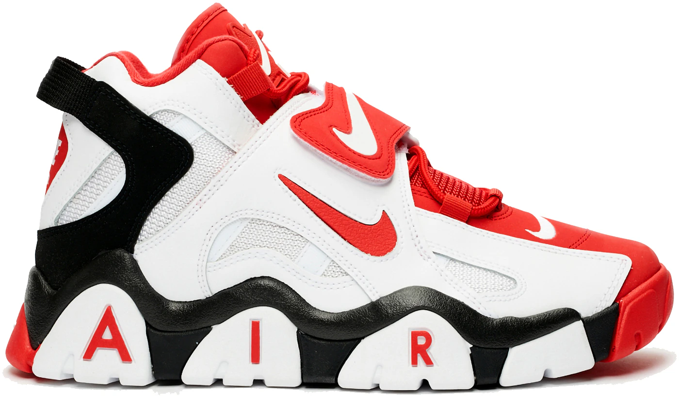 Coming Soon: Nike Air Barrage Mid White Red •