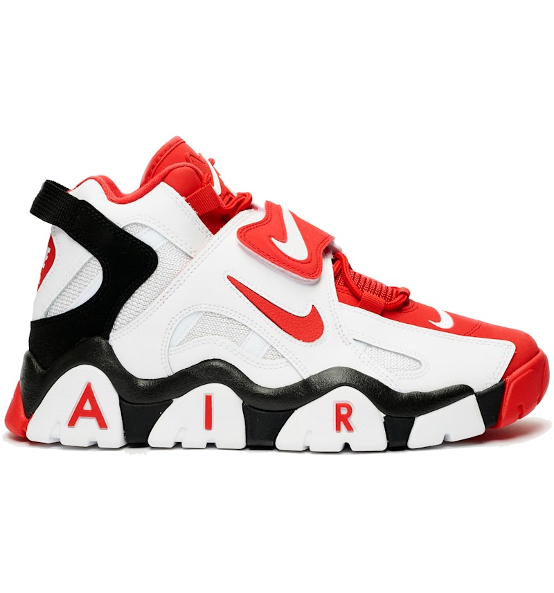 Nike Air Barrage Mid White Black Red Men's AT7847-102 US