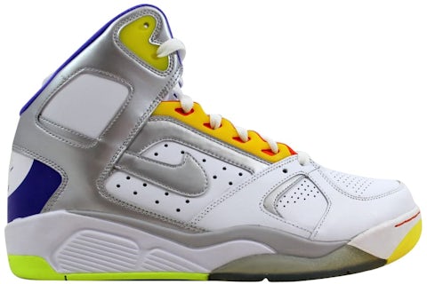Nike Air Flight Lite Hoch Weiß/Metallic Silber-Hyper Grape Herren