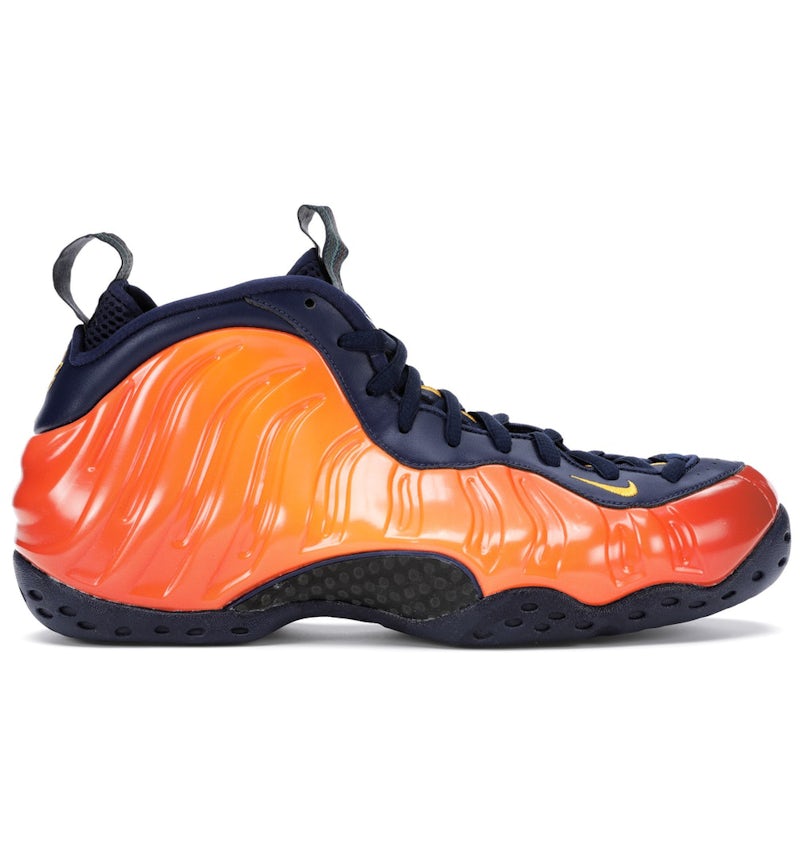 Black blue and orange foamposites sales