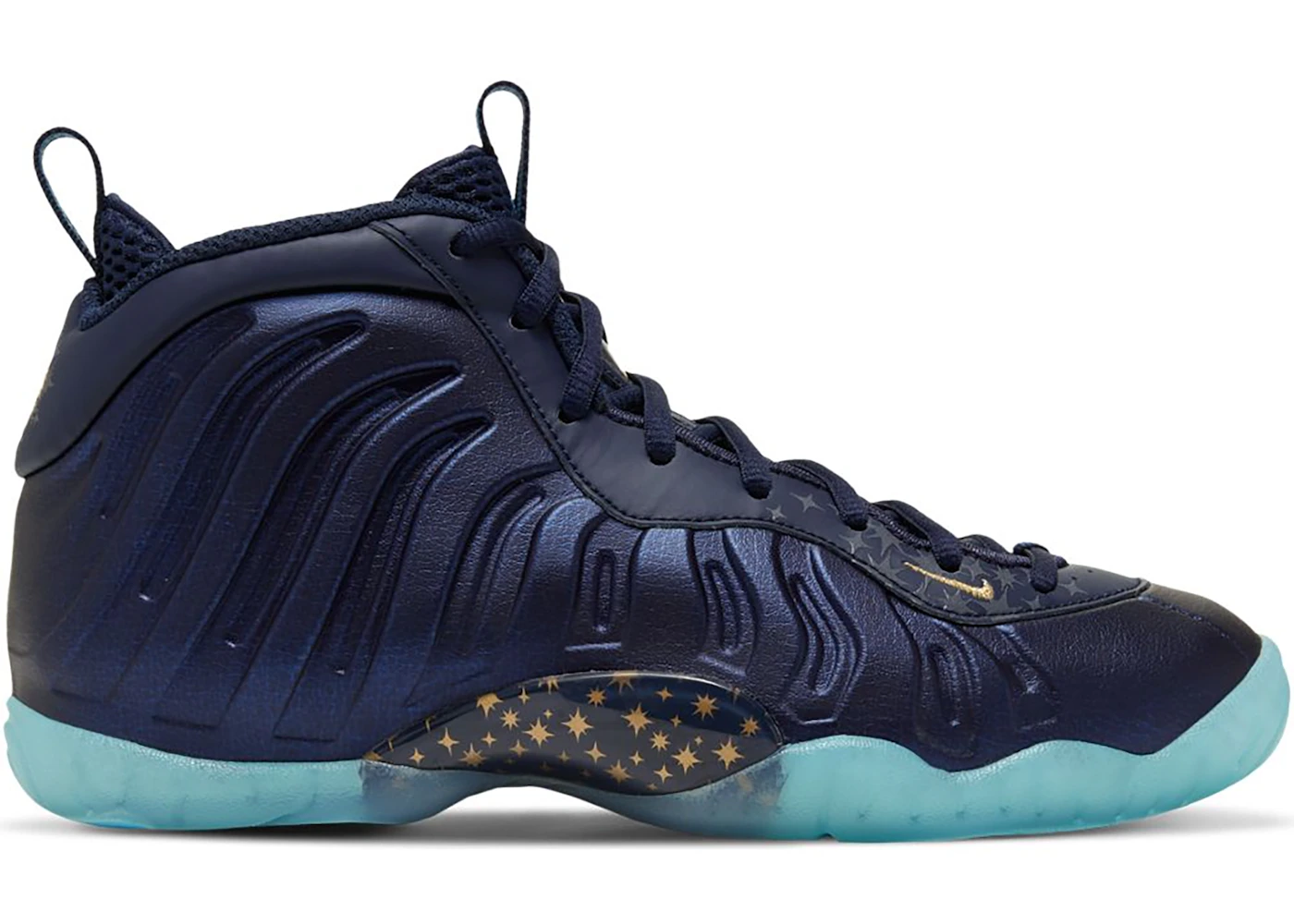 Blue chrome foamposite deals