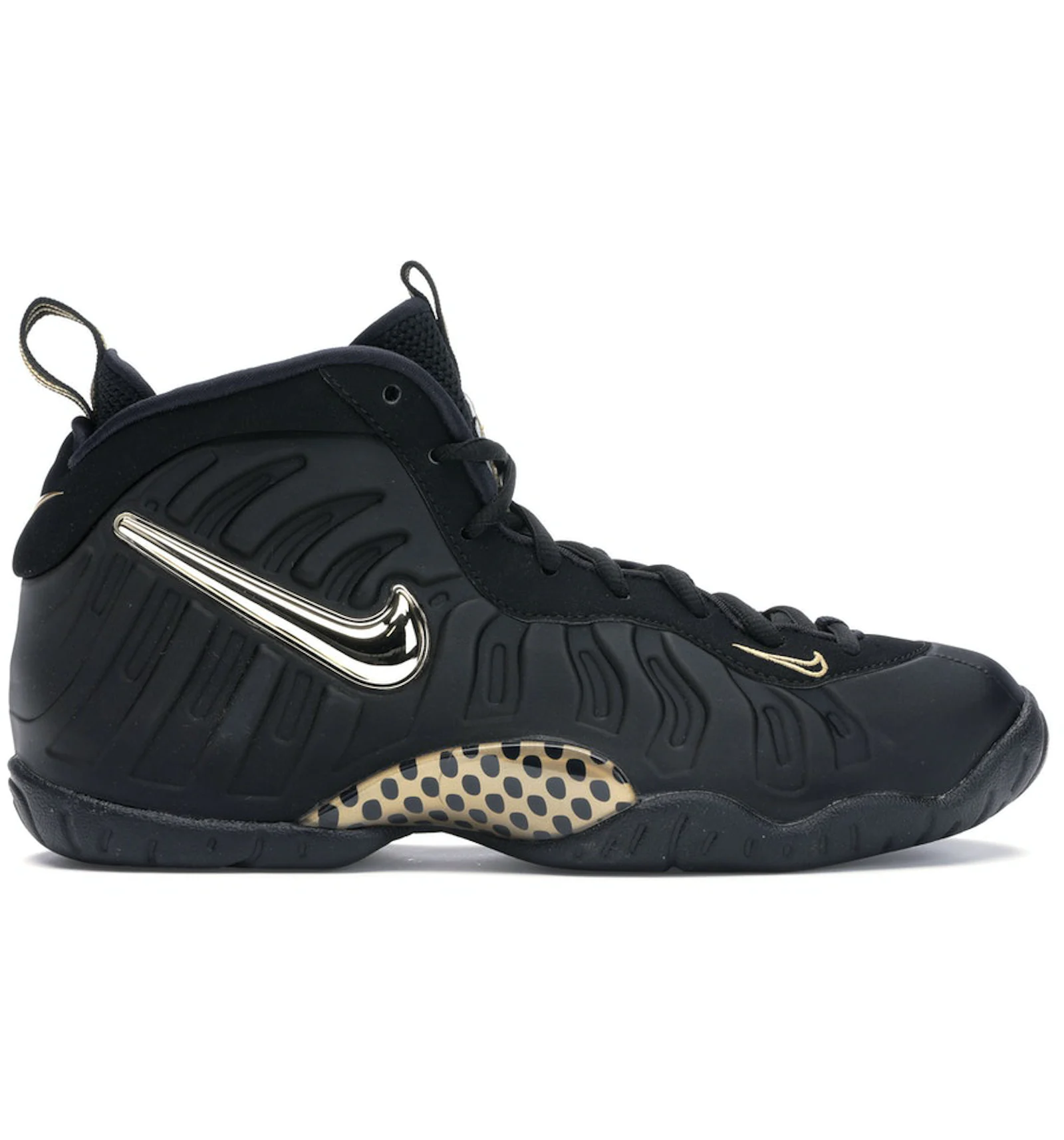 Black and metallic gold foamposites outlet