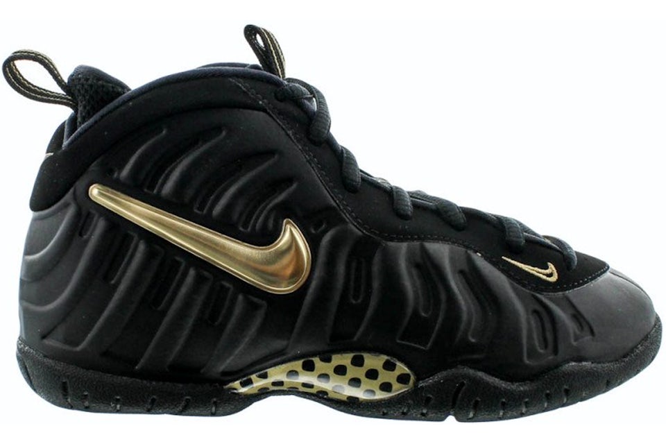 Foamposite black metallic gold best sale