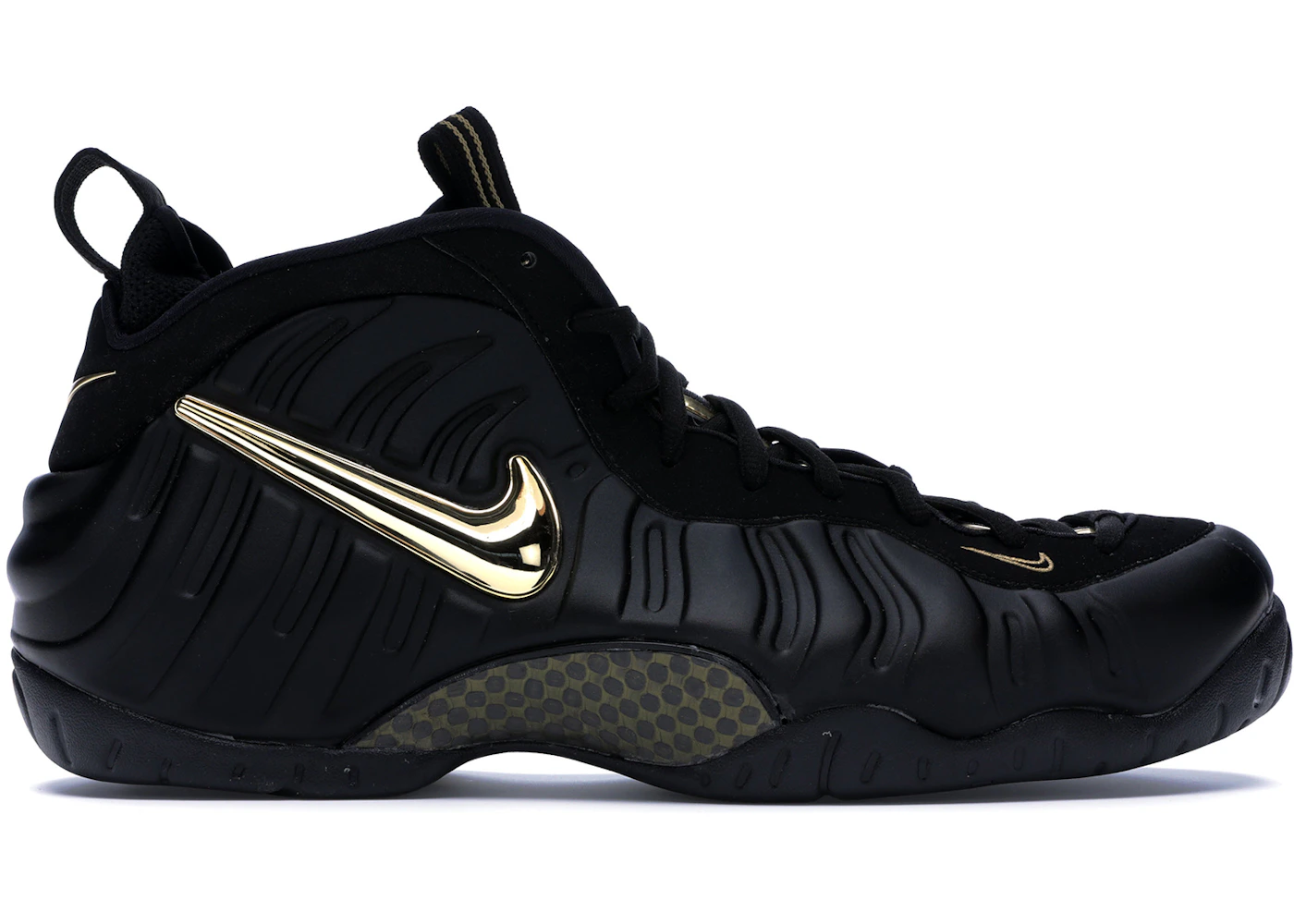 Nike black and gold foamposite Clearance