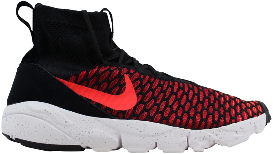 Nike Air Footscape Magista Flyknit Black/Bright Crimson-Gym Red-Cool Grey