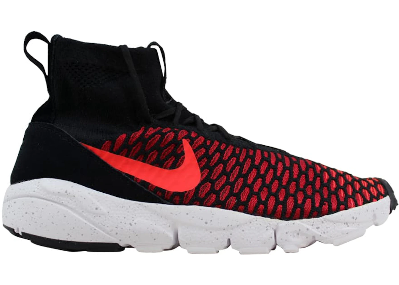 Nike Air Footscape Magista Flyknit Black/Bright Crimson-Gym Red