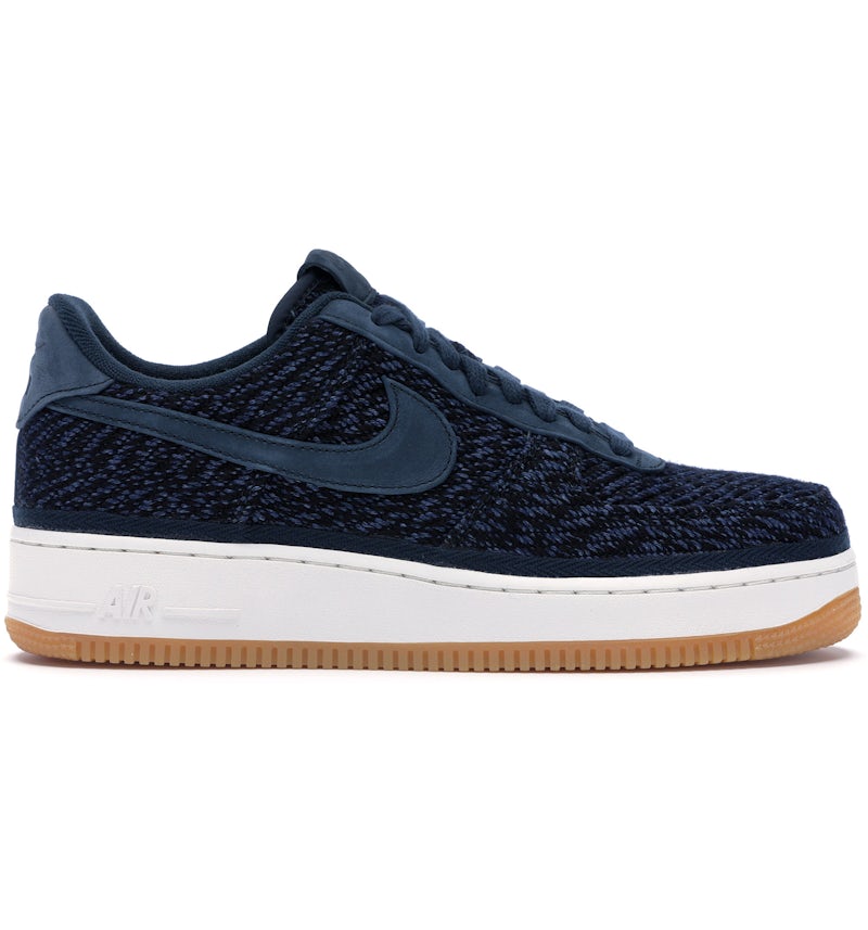 Swoosh Nike Air Force Navy Gum Sole Buy Nike Air Force '07 FlyEase