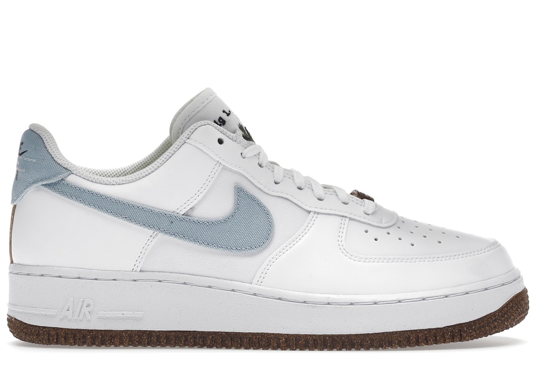 Pre-owned Nike Air Force 1 Low '07 Lv8 Indigo In White/obsidian-white-black