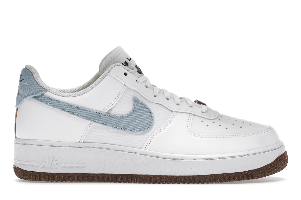 Pre-owned Nike Air Force 1 Low '07 Lv8 Indigo In White/obsidian-white-black
