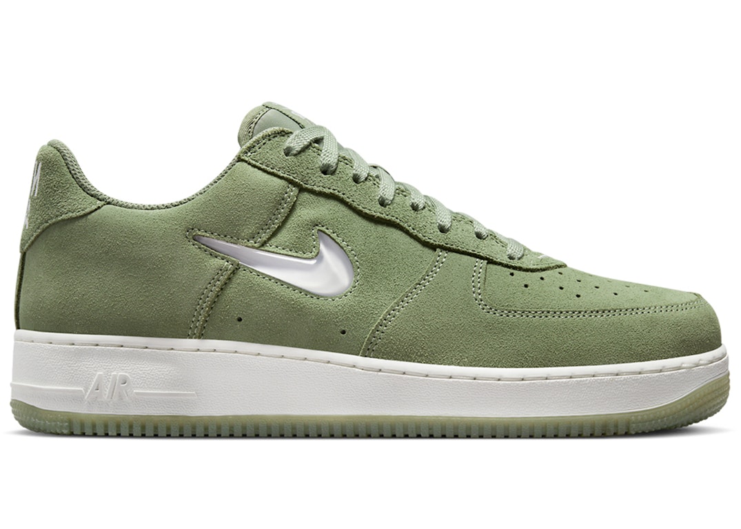 Pre-owned Nike Air Force 1 '07 Low Color Of The Month Jewel Oil Green In Oil Green/summit White