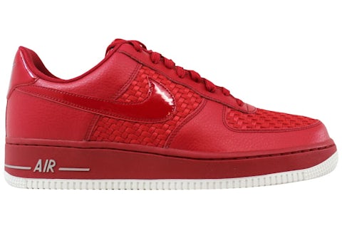 Nike Air Force Low '07 LV8 Woven Gym Red White Chrome Men's
