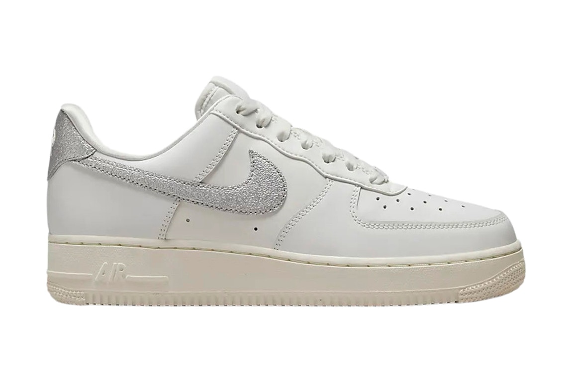 Pre-owned Nike Air Force 1 '07 Summit White Sail White Metallic Silver In Summit White/sail/white