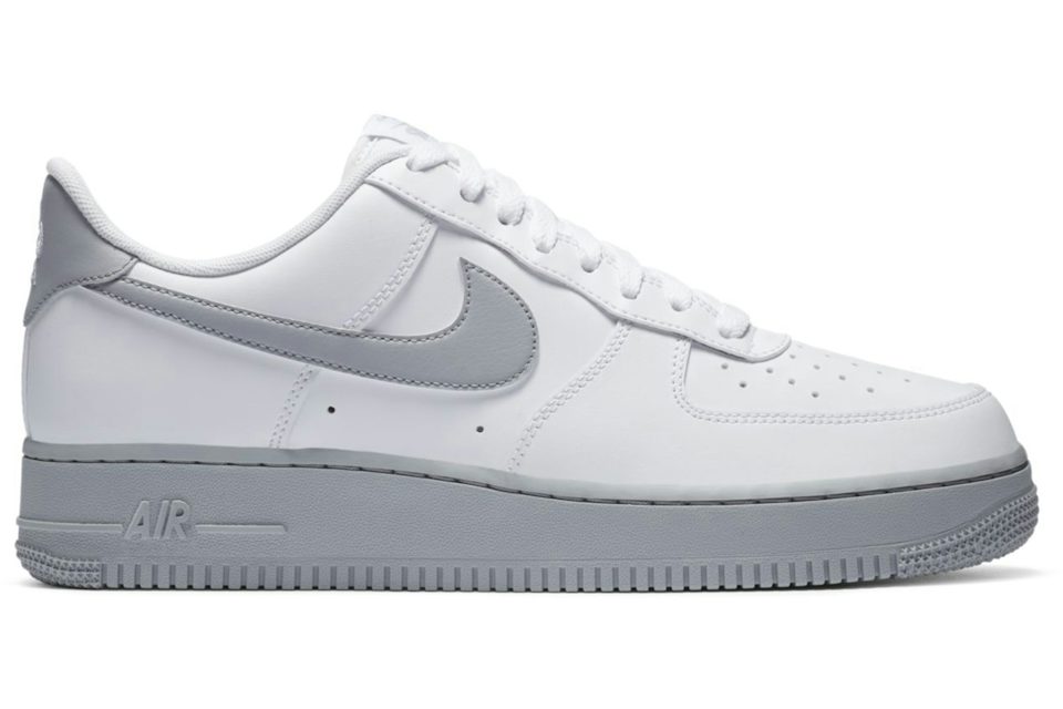 Nike Men's Air Force 1 '07 Shoes, Size 15, White/Grey/White