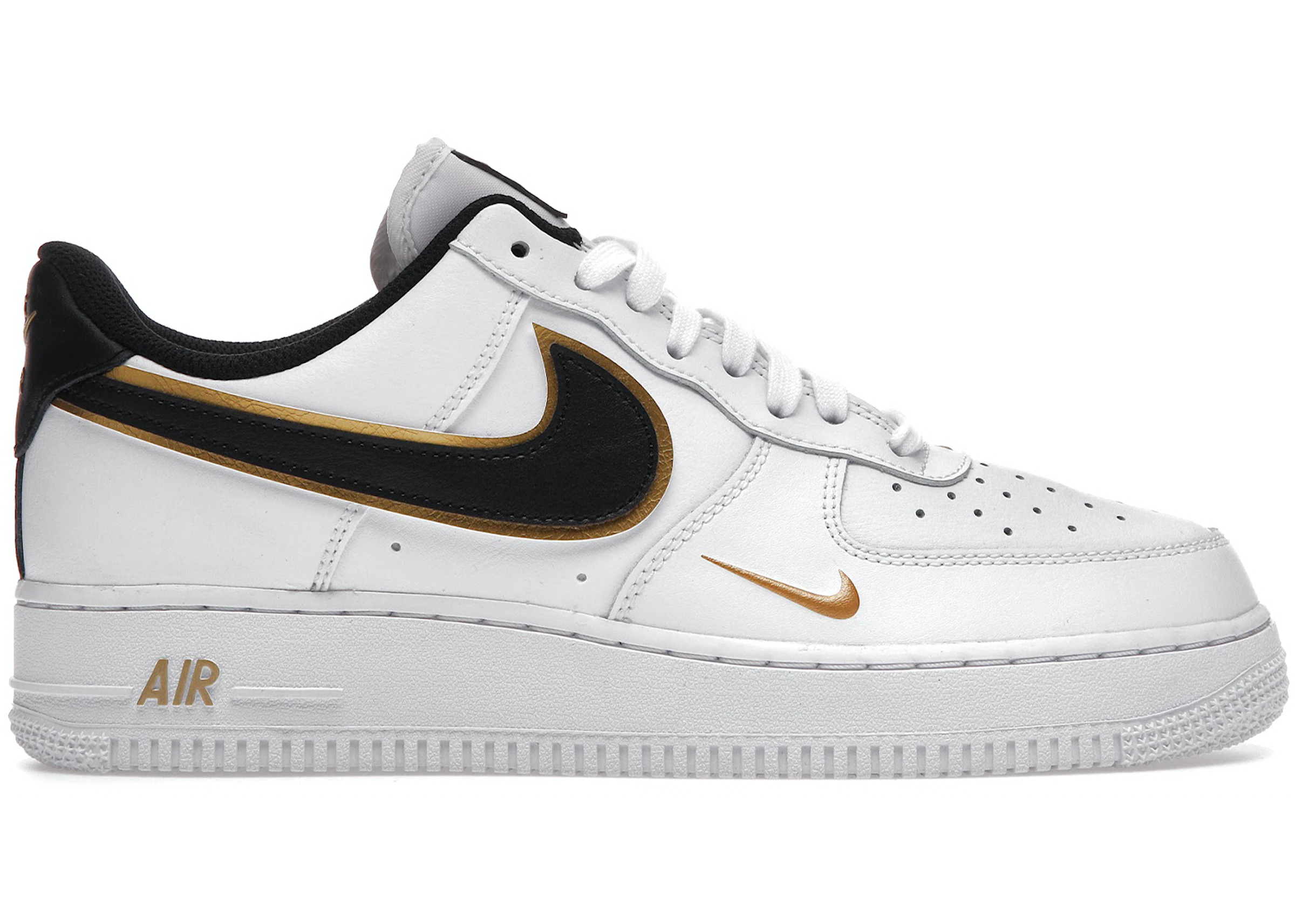 Whose See you monitor Nike Air Force 1 Low '07 LV8 Double Swoosh White Metallic Gold - DA8481-100  - US