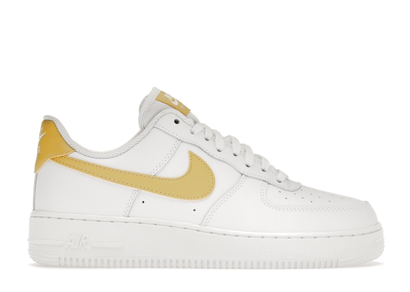 White and gold sneakers hot sale nike