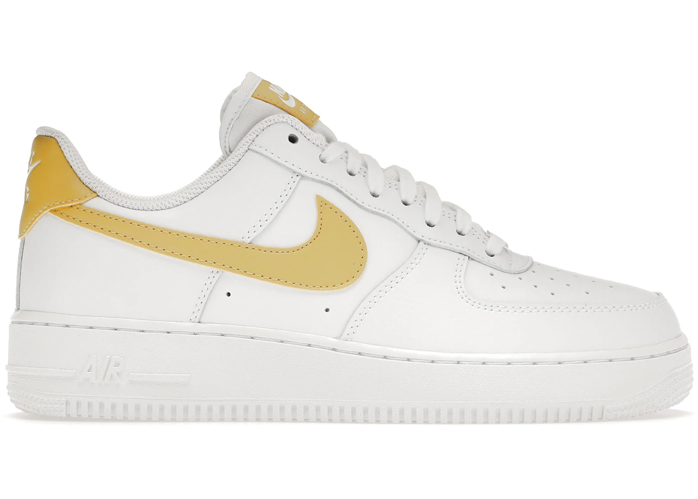 Nike air force 1 07 gold white Clearance