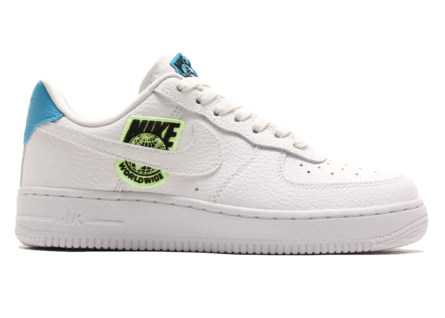 Nike Air Force 1 Low '07 Worldwide Pack White Blue Volt (Women's 