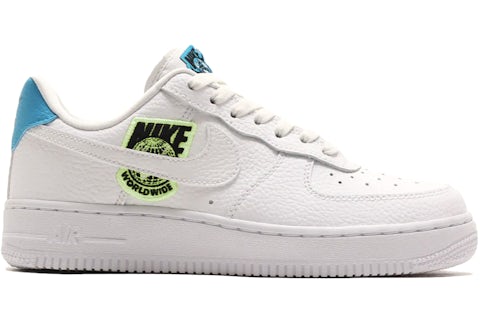 Nike Air Force Low '07 Worldwide Pack White Blue Volt (Women's