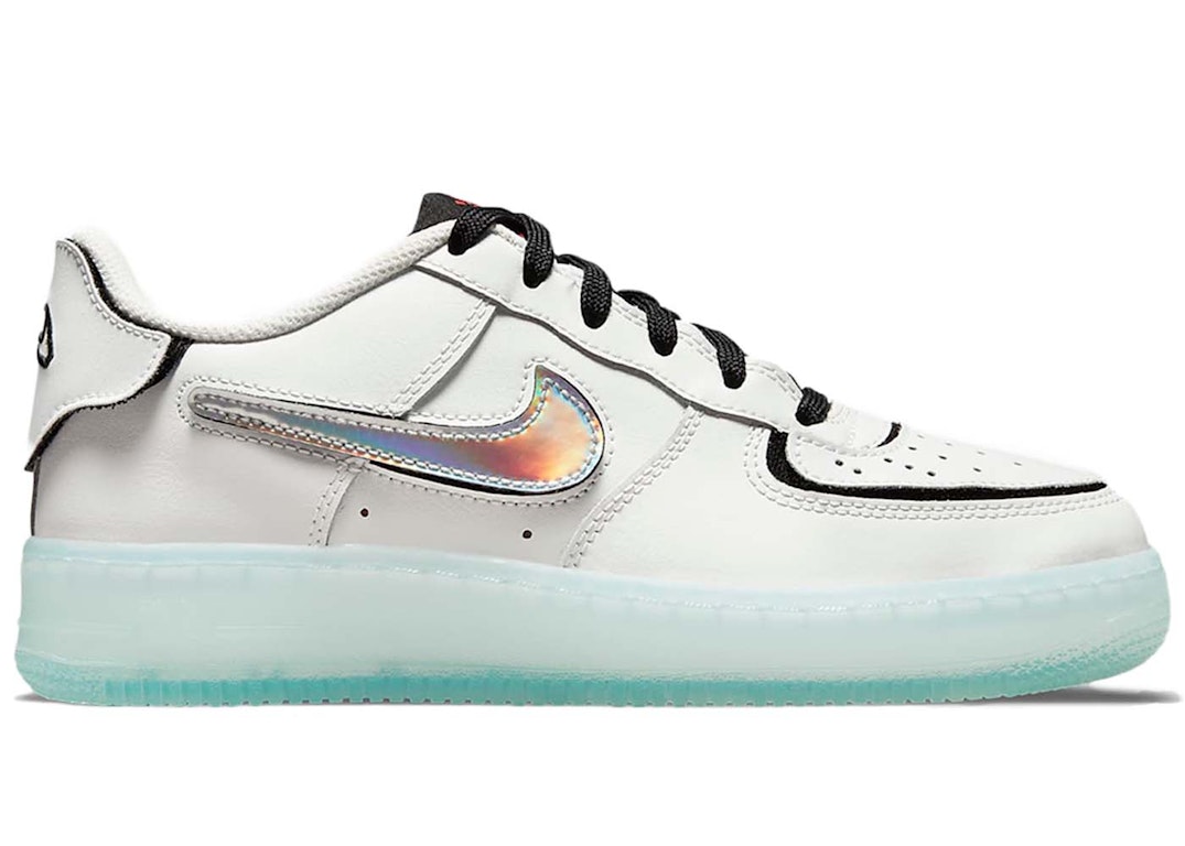 Pre-owned Nike Air Force 1/1 Low Af1 Mix White (gs) In Summit White/black/fusion Red
