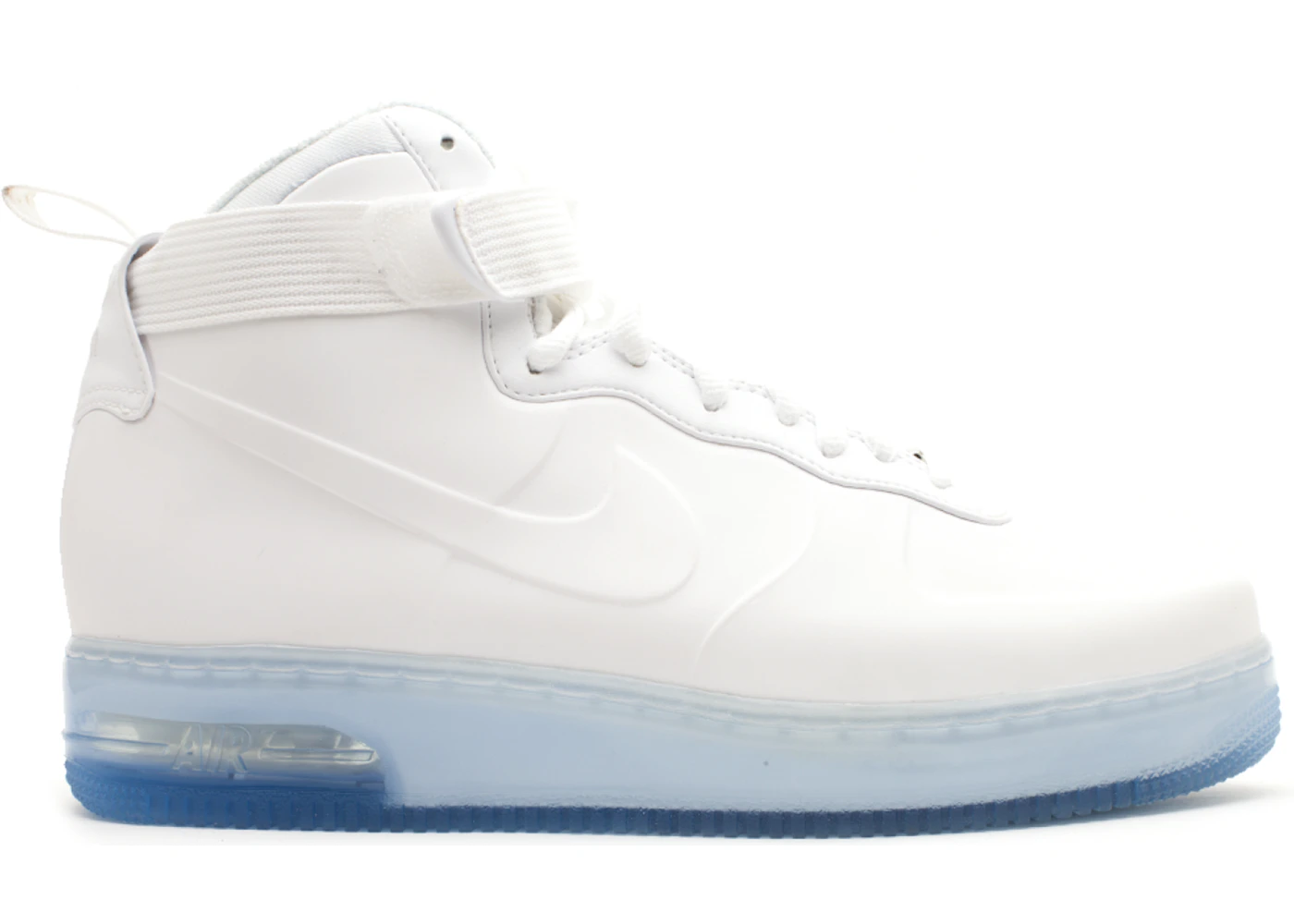 Nike air force foamposite best sale white