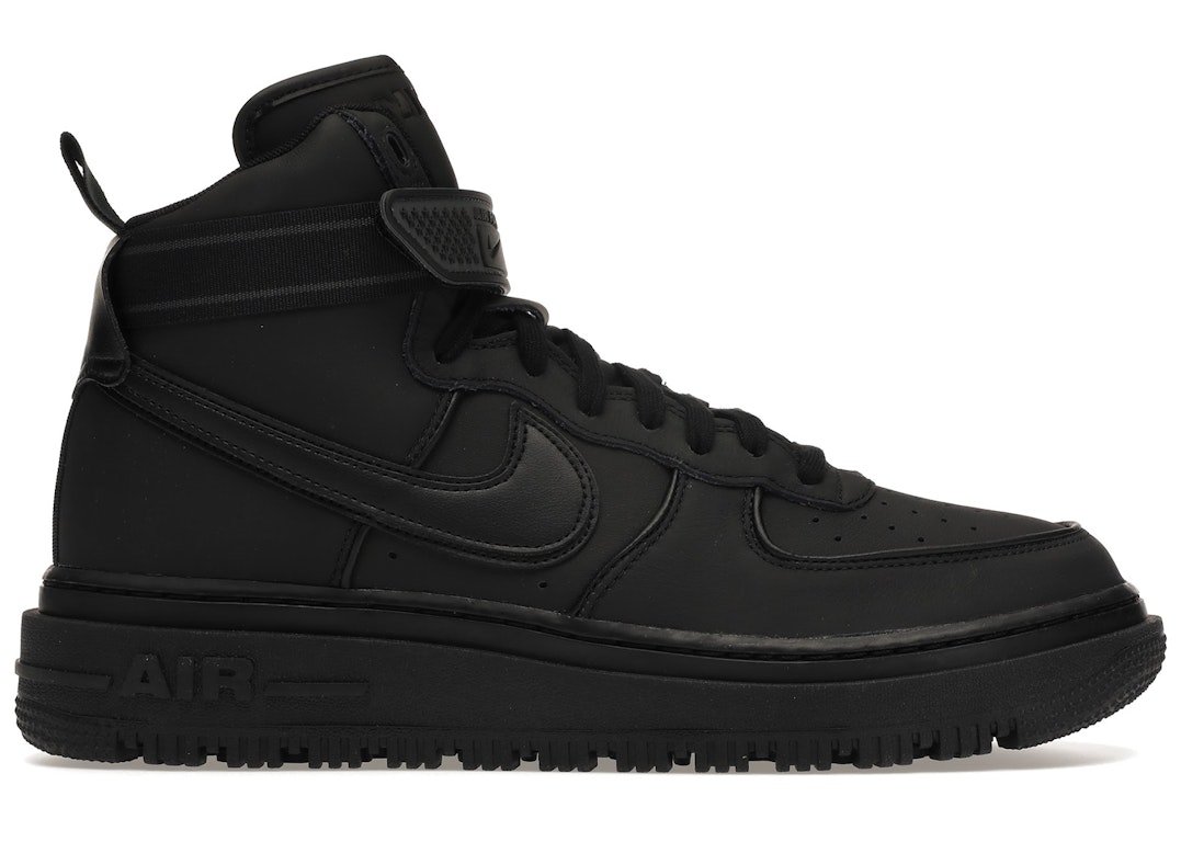 Pre-owned Nike Air Force 1 Boot Black Anthracite In Black/anthracite/black