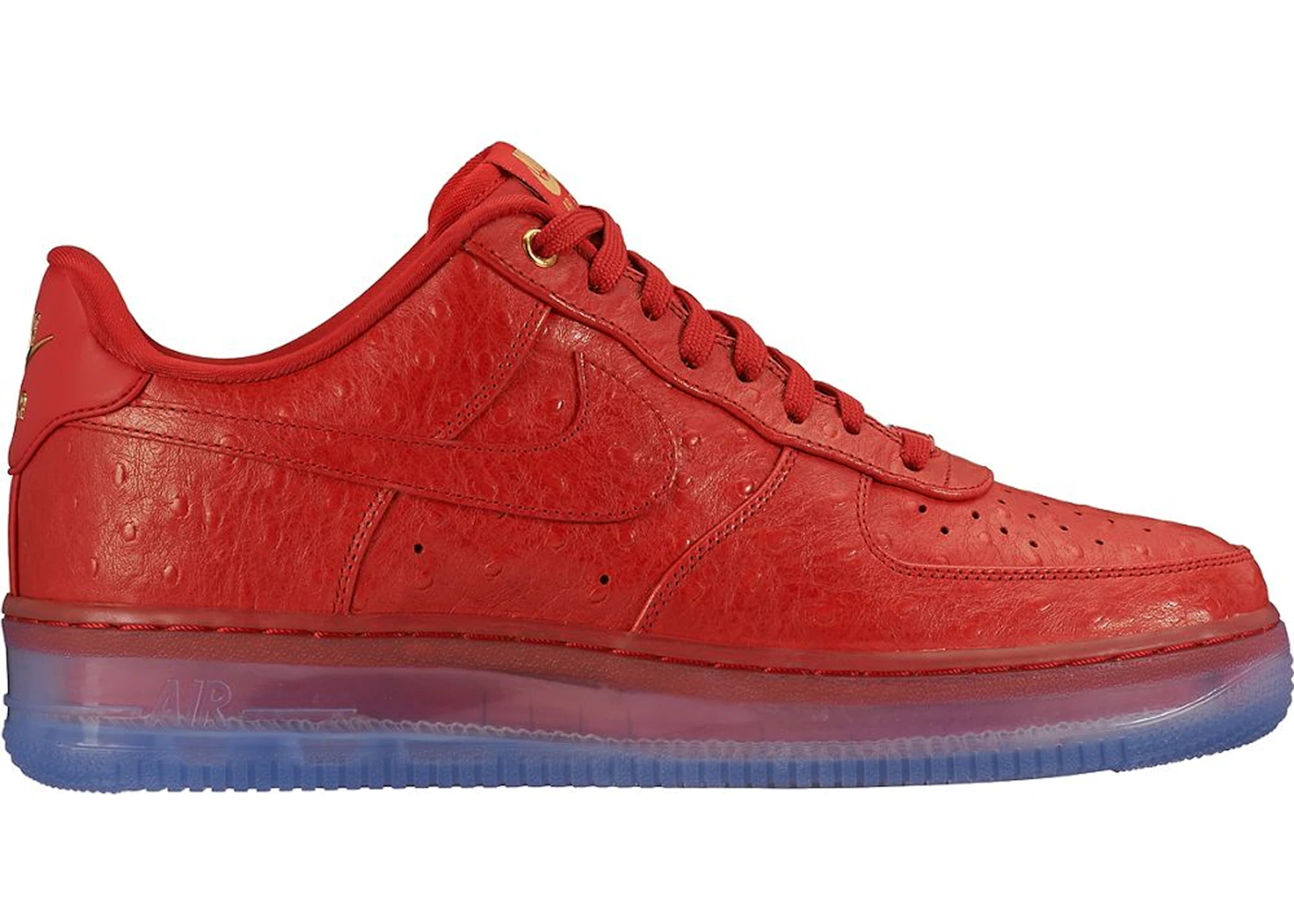 靴 NIKE AIR FORCE 1 CMFT LUX LOW 24cm Nike Air Force 1 CMFT Lux Low Ostrich Red Men's - 805300-600
