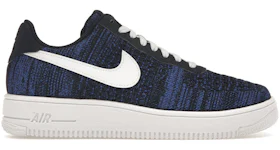 Nike air force 1 flyknit trainers in navy Clearance