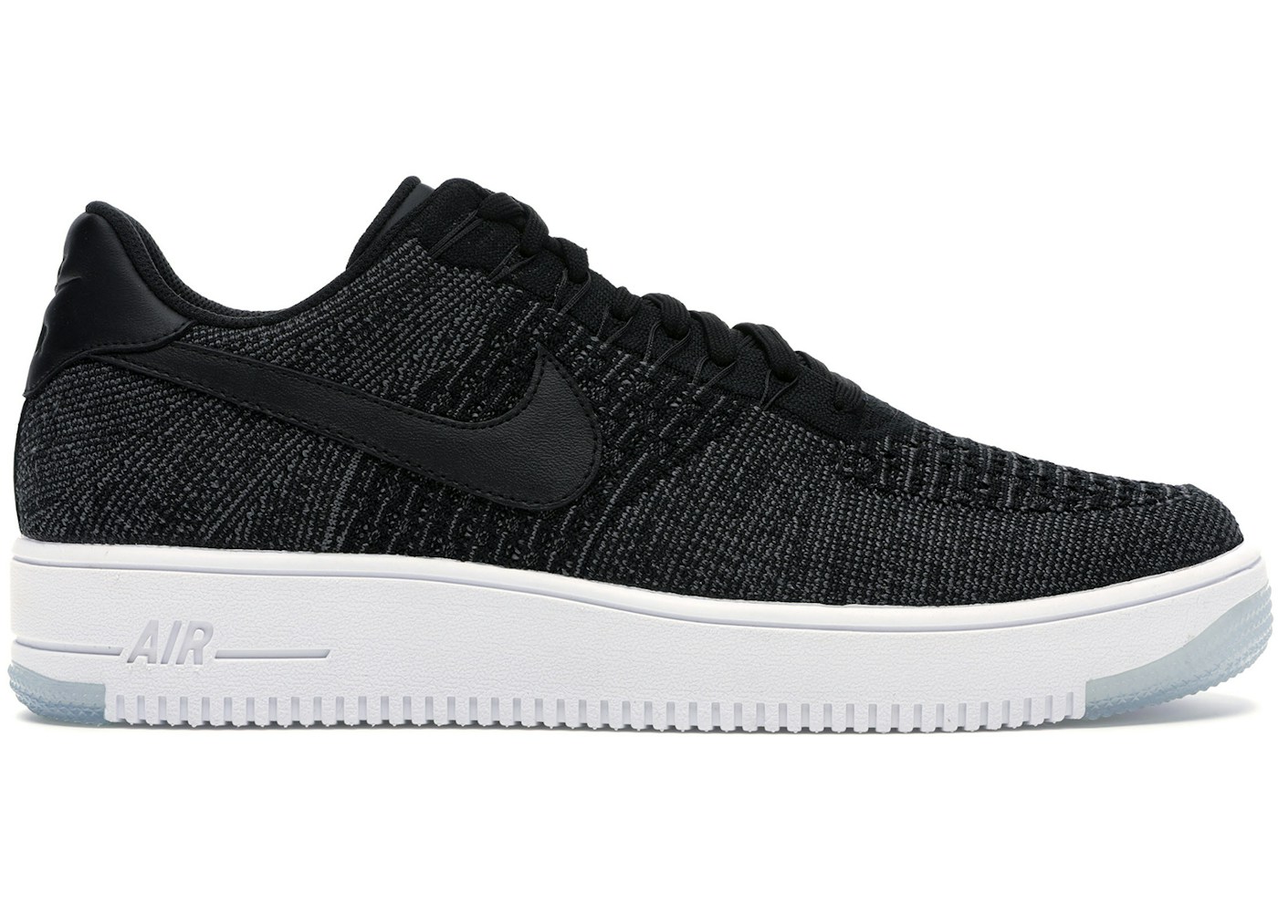 Nike Air Force 1 Flyknit Low Black White - 817419-004