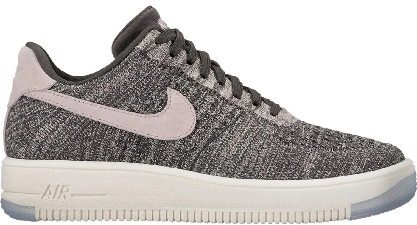 lavabo insecto Tractor Nike Air Force 1 Flyknit Low Midnight Fog Silt Red (Women's) - 820256-008 -  US