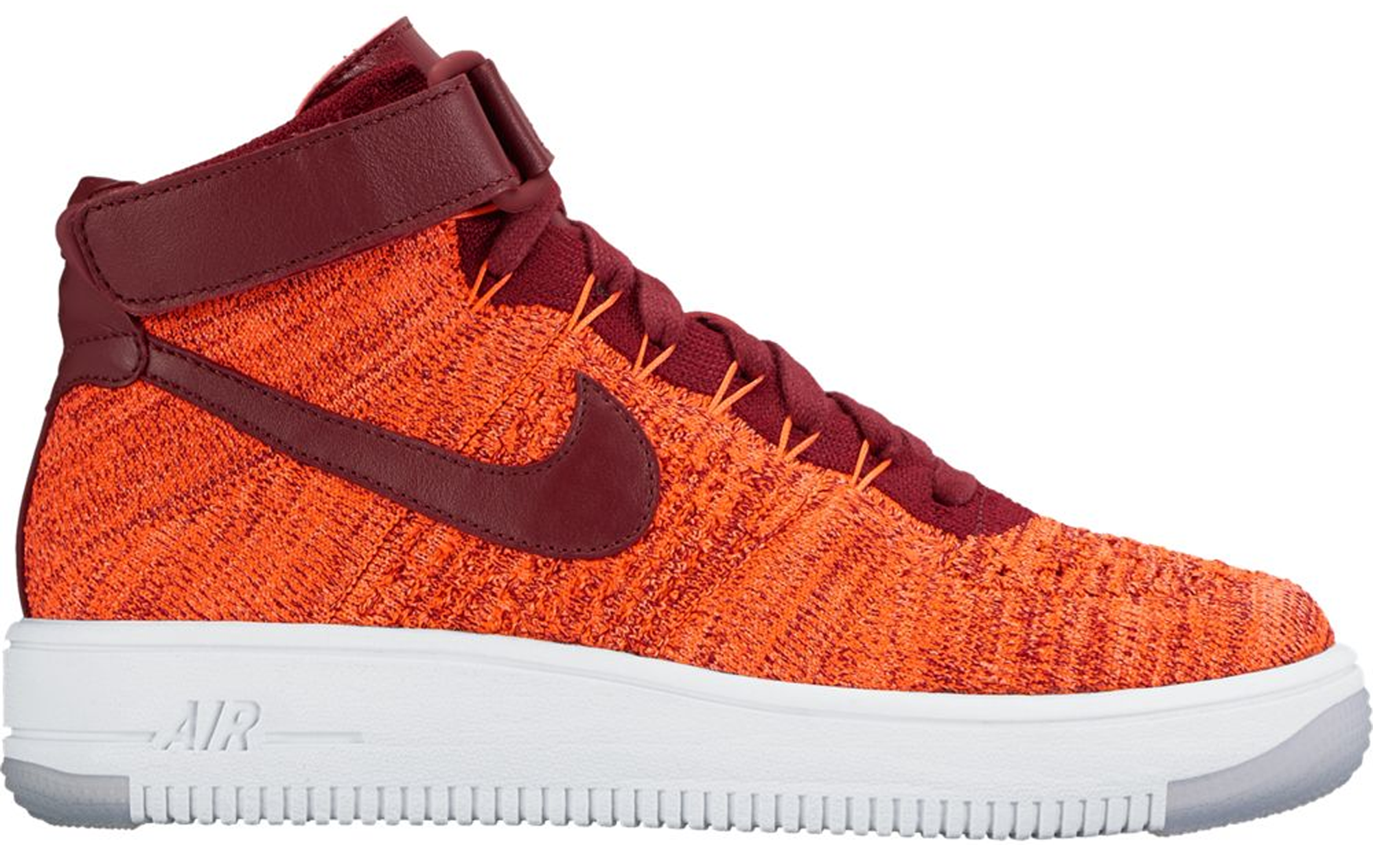 nike air force 1 flyknit high red