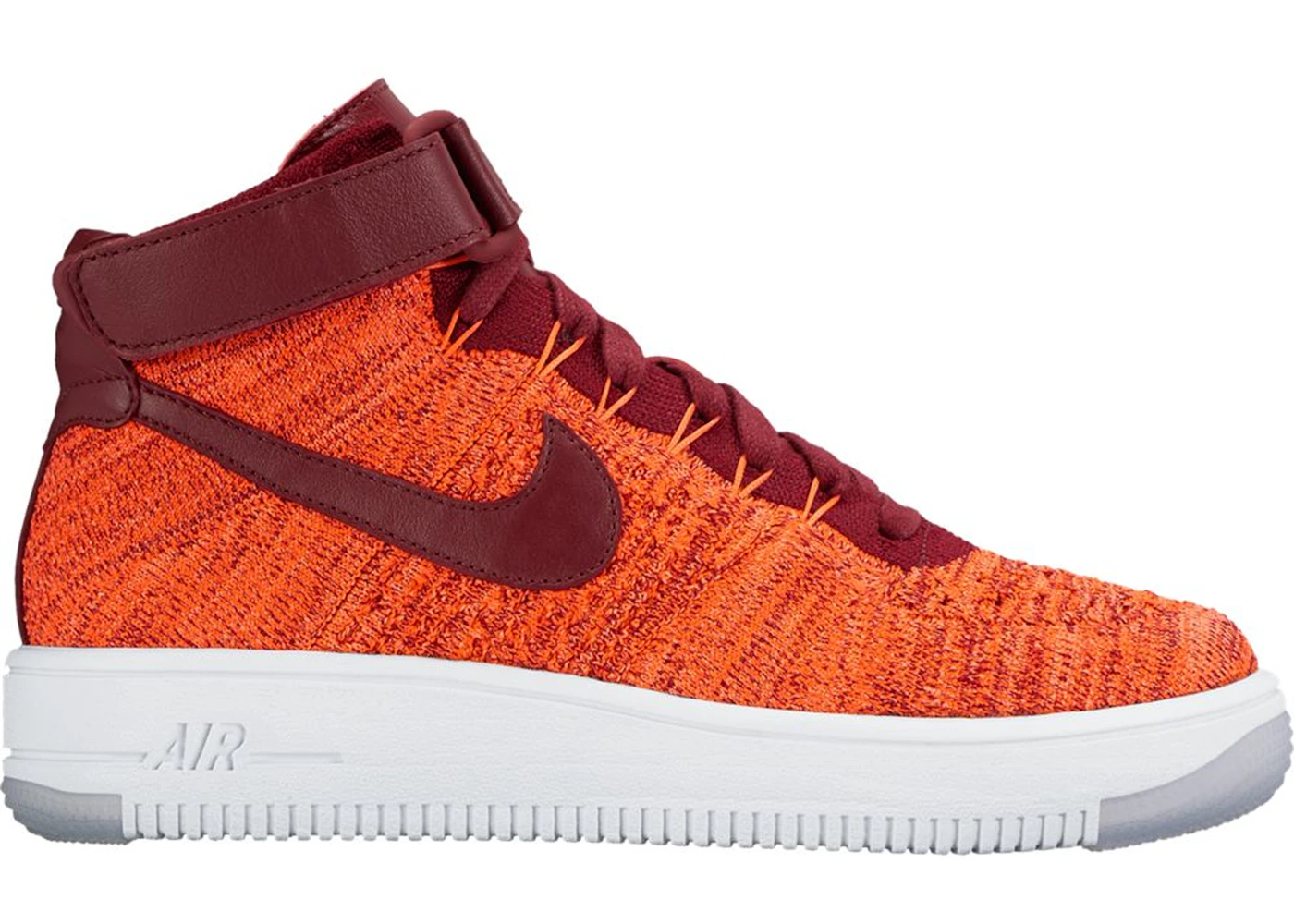 Nike Air Force 1 Flyknit Total Crimson Team Rot Damen 818018 800 DE