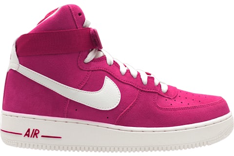 Pink air force 1 high on sale