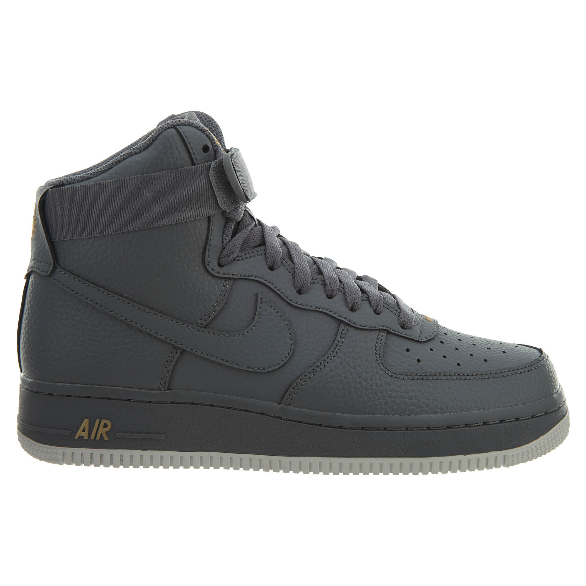 black and grey high top air force ones