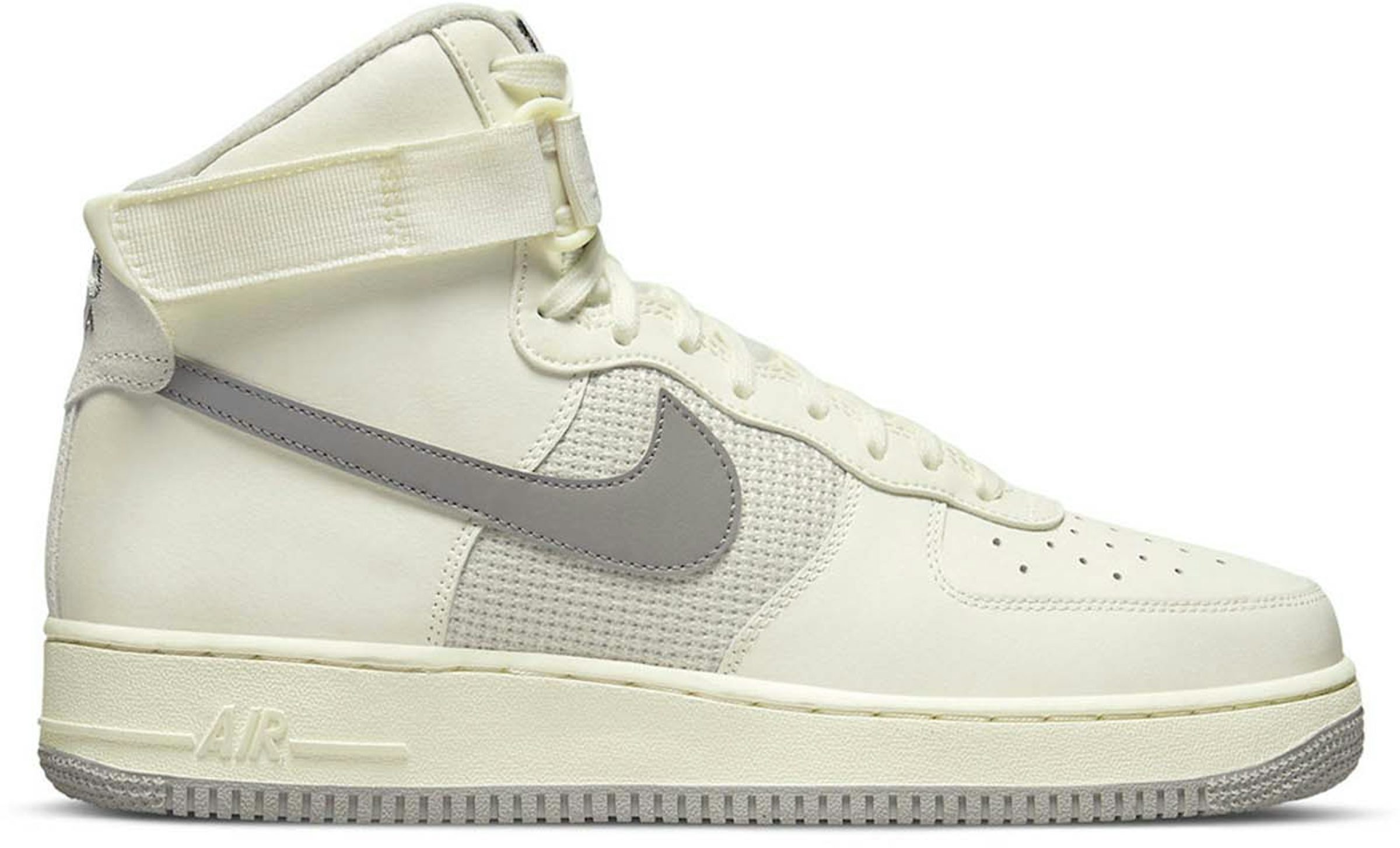 New Men's Nike Air Force 1 High '07 LV8 Shoes~Sail/Grey (DM0209-100) Size 13