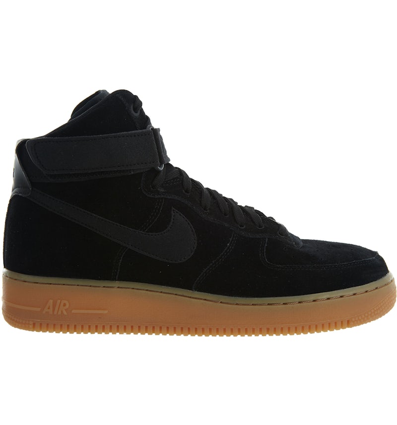 Nike Air Force High '07 LV8 Suede Black Gum Medium Brown Men's