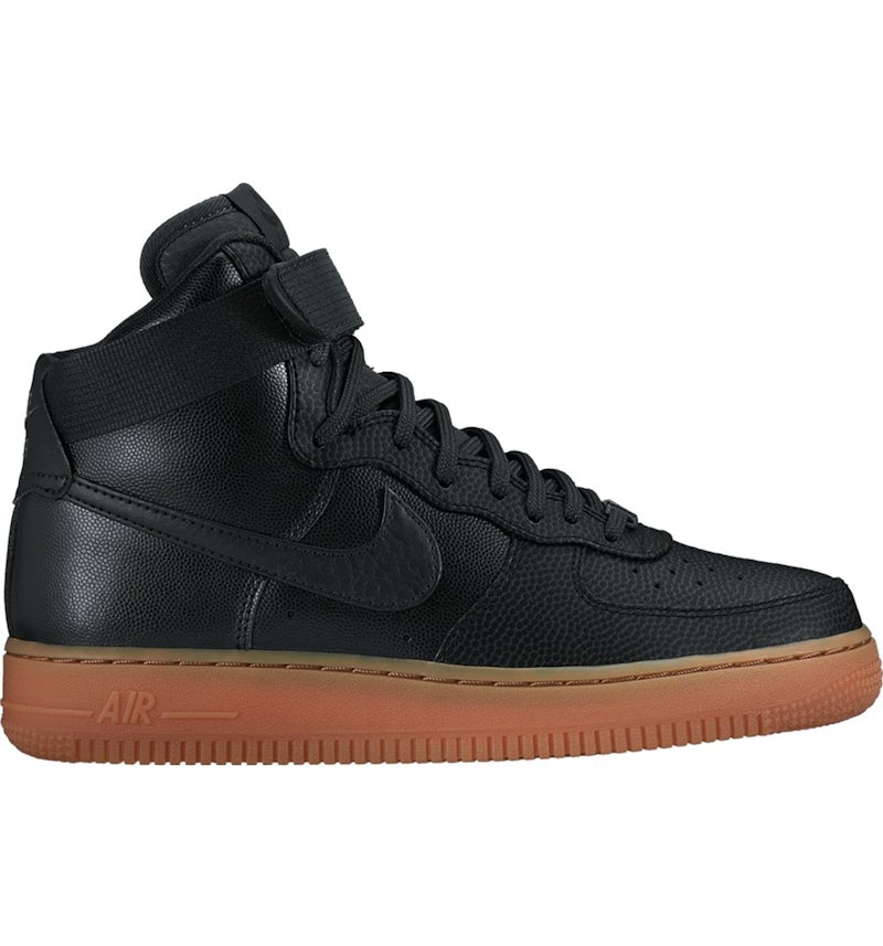 Nike Air Force 1 High Black Dark Grey Gum Women s 860544 002 US