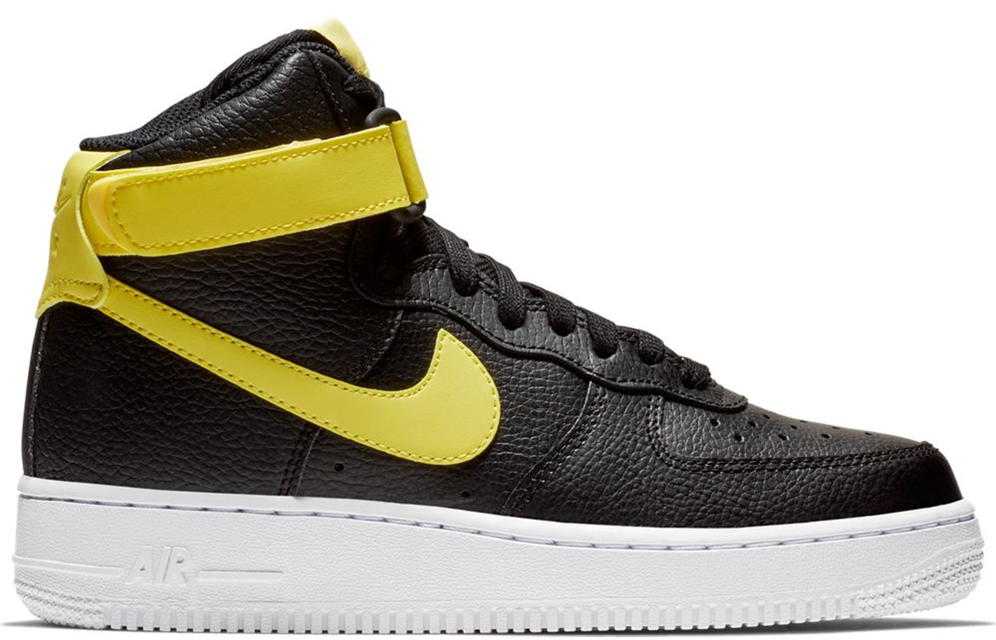 yellow and black air force 1 high