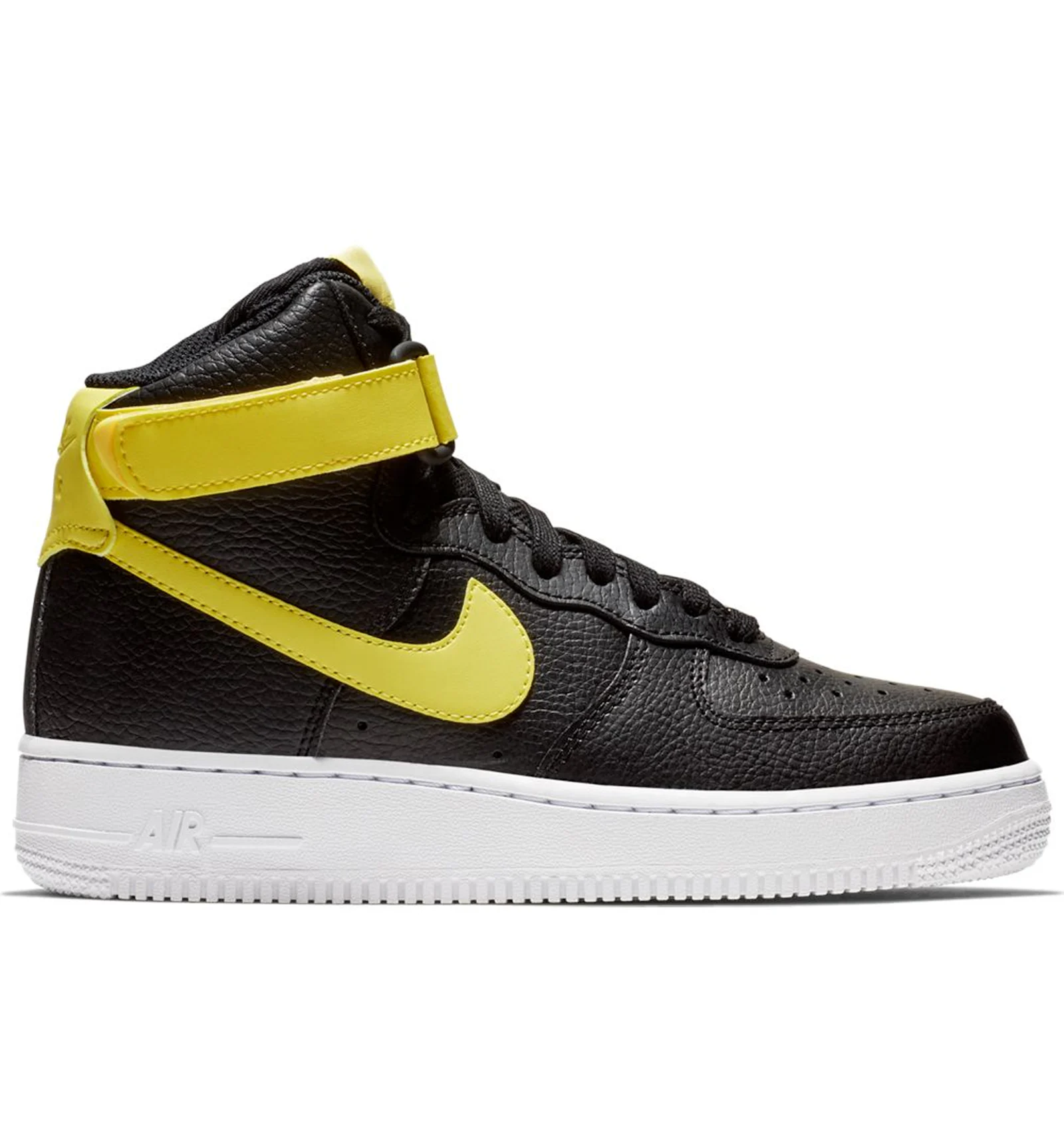 Black and yellow high top air force ones best sale